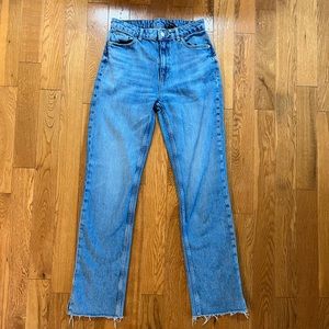 Zara denim straight leg size 6